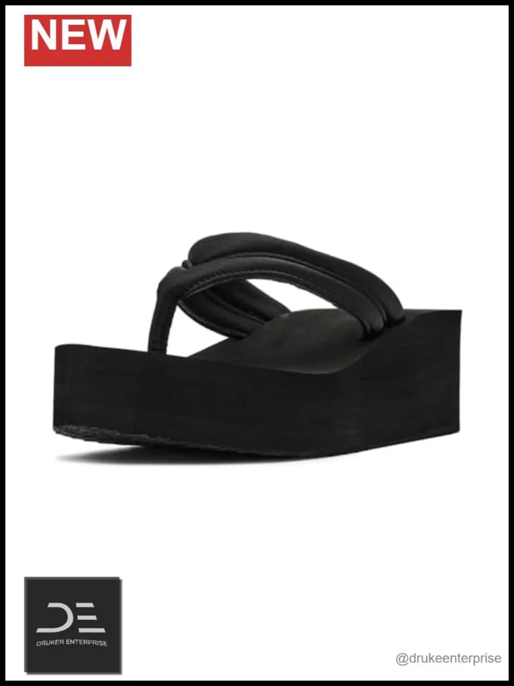 Wedge Sandal with Slingback Strap Closed Toe Platform Heel